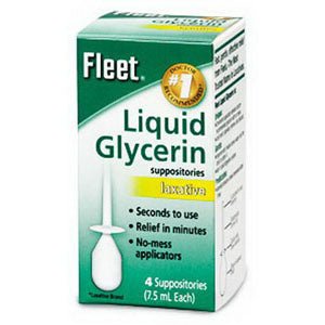 BX/4 - Cb Fleet Company Inc Fleet Liquid Glycerin Suppositories 7-1/2 Ml, Hyperosmotic Laxative, Disposable Applicator - Best Buy Medical Supplies
