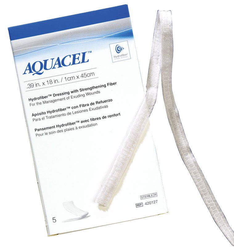 BX/5 - ConvaTec AQUACEL® Hydrofiber® Ribbon Dressing With Strengthening Fiber 3/4" x 18" - Best Buy Medical Supplies