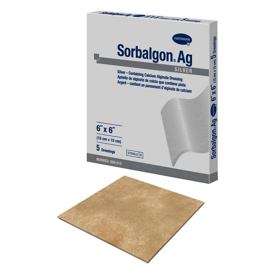 BX/5 - Hartmann Sorbalgon® Silver Calcium Alginate Dressing, Sterile, 6" x 6" - Best Buy Medical Supplies