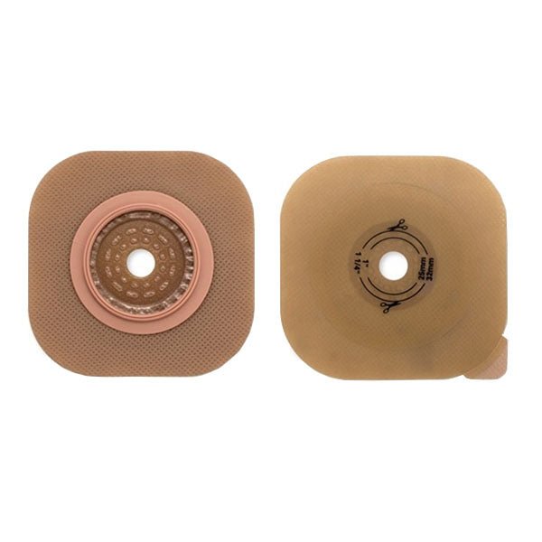 BX/5 - Hollister New Image® CeraPlus™ (Extended Wear) Skin Barrier, Two-Piece, Flat, Cut-to-Fit, 1-1/4" Stoma, 1-3/4" Flange, Green - Best Buy Medical Supplies