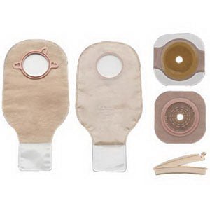 BX/5 - Hollister New Image&reg; Two-Piece Non-Sterile Drainable Colostomy/Ileostomy Kit 1-3/4" Stoma Opening, 2-1/4" Flange, Clamp Closure, Ultra Clear - Best Buy Medical Supplies