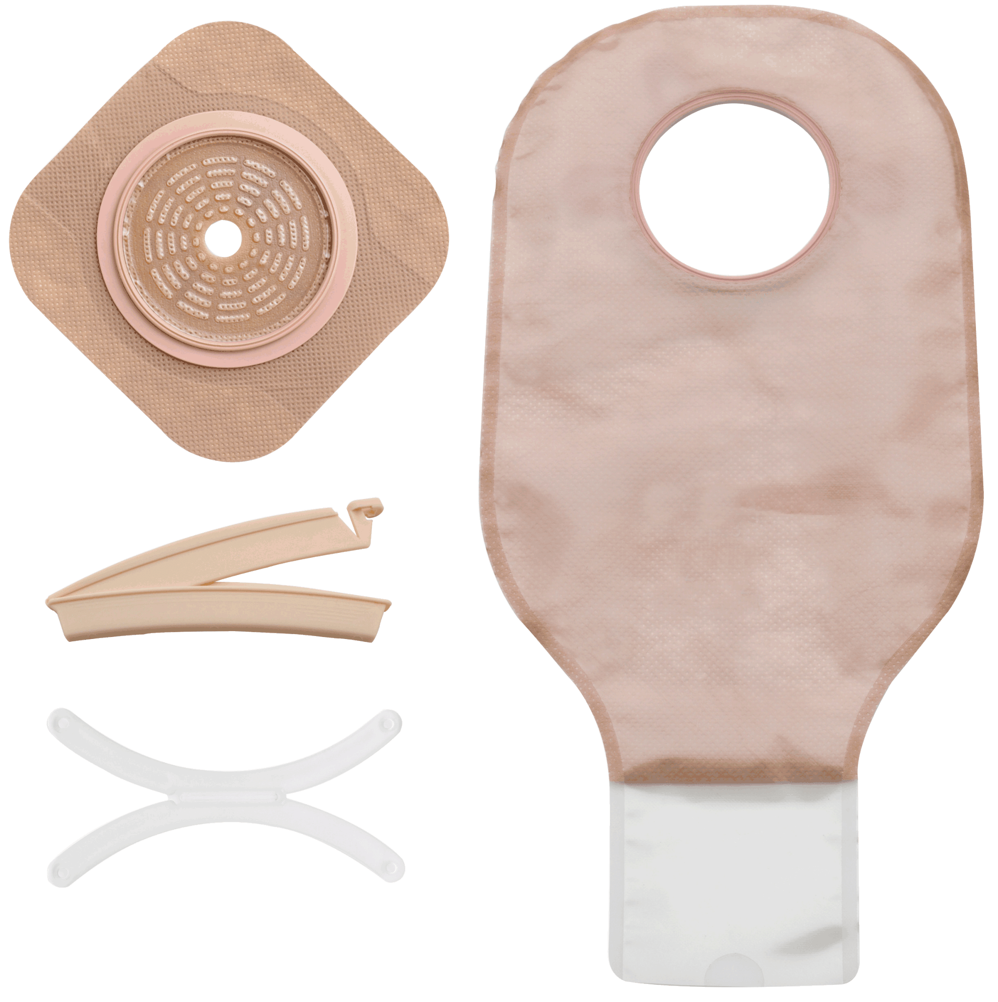 BX/5 - Hollister New Image® Two-Piece Non-Sterile Drainable Colostomy/Ileostomy Kit 3-1/2" Stoma Opening, Integrated Closure, Ultra Clear - Best Buy Medical Supplies