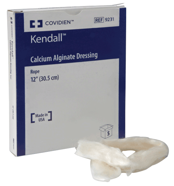 alginate dressings BX/5 - Kendall Curasorb™ Calcium Alginate Dressing, Sterile, 8"x 4"