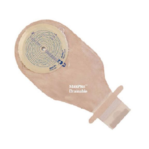BX/5 - Marlen MaxPlus™ One-Piece Drainable Ostomy Pouch with AquaTack™ Hydrocolloid Barrier and Filter, 3-1/8" Stoma - Best Buy Medical Supplies