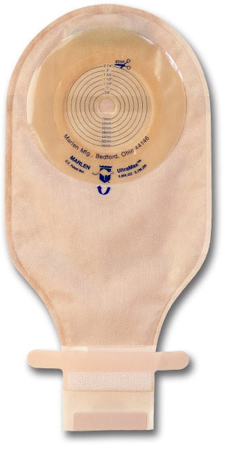BX/5 - Marlen SuperFlat™ Drainable Pouch, One-Piece, Cut-To-Fit, with Aquatack™ Hydrocolloid Barrier, Transparent Backing without Filter, Kwick Klose™ Fastener - Best Buy Medical Supplies