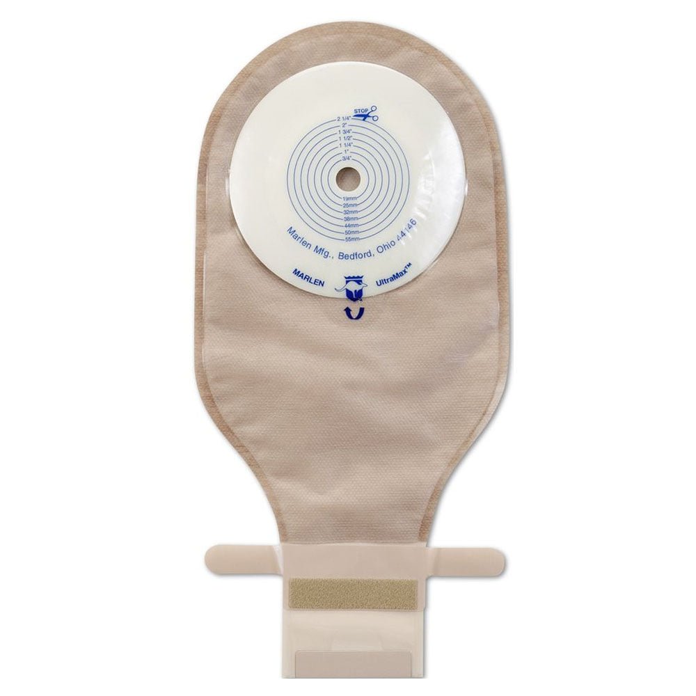 BX/5 - Marlen Ultramax™ Drainable Pouch, Cut-To-Fit, 1" Stoma, Opaque - Best Buy Medical Supplies