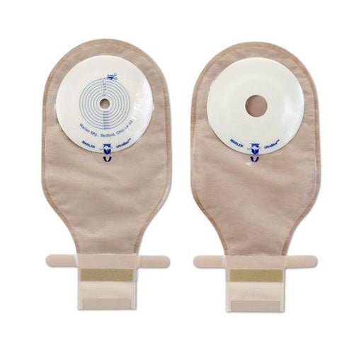 BX/5 - Marlen UltraMax™ One-piece Pre-cut Drainable Pouch with AquaTack™ Hydrocolloid Flat Skin Barrier and Kwick-Klose™ Fastener 1-1/4" Opening, 9" L x 5-3/4" W, Transparent, 16Oz, Odor-proof - Best Buy Medical Supplies