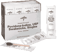 BX/50 - Medline Povidone Iodine 10% USP Swabstick - Best Buy Medical Supplies