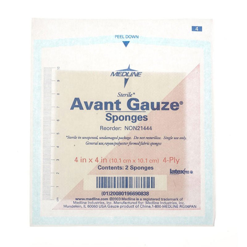 BX/50 - Medline® Sterile Avant Gauze Sponge 4" x 4" - Best Buy Medical Supplies