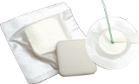 CA/100 - Adhesive Bordered Foam Dressing, Water Proof Top Layer, 4" x 4" with 2" x 2" Pad - Best Buy Medical Supplies