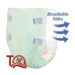 CA/100 - Tranquility&reg; SmartCore&trade; Disposable Brief, 22 oz Fluid Capacity, Small (24" - 32"), Green - Best Buy Medical Supplies