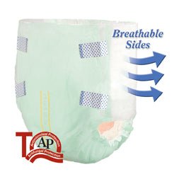 CA/100 - Tranquility® SmartCore™ Disposable Brief, 22 oz Fluid Capacity, Small (24" - 32"), Green - Best Buy Medical Supplies