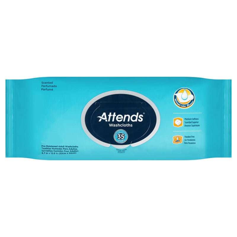 CA/576 - Attends® Washcloths Wipe, 8.7” x 12.5”, Scented - Best Buy Medical Supplies