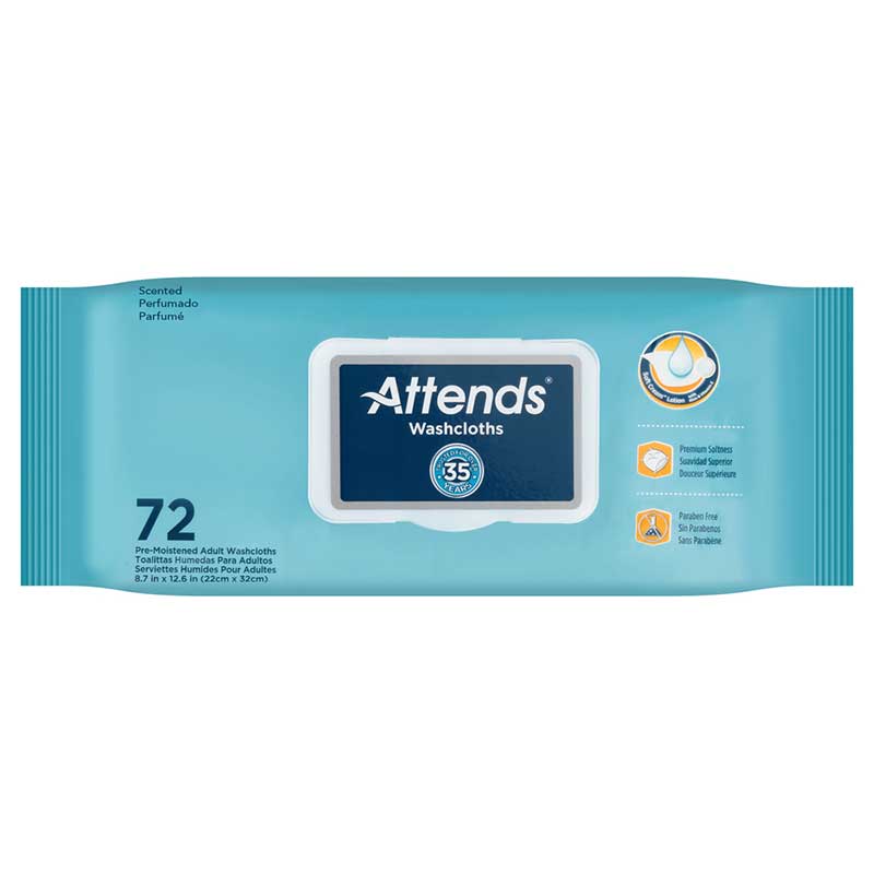 CA/864 - Attends® Washcloths, 8.7” x 12.5”, Scented - Best Buy Medical Supplies