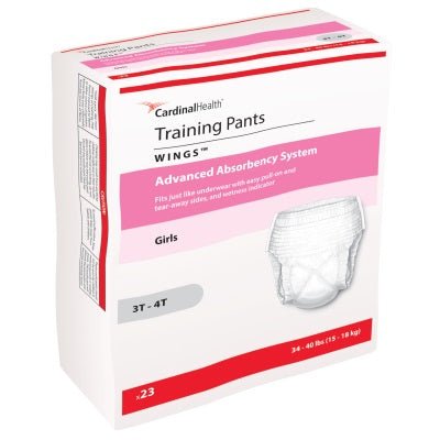 CA/92 - Cardinal Health, Girls Training Pants, Wings™, Large, 32-40 lbs, 3T-4T - Best Buy Medical Supplies