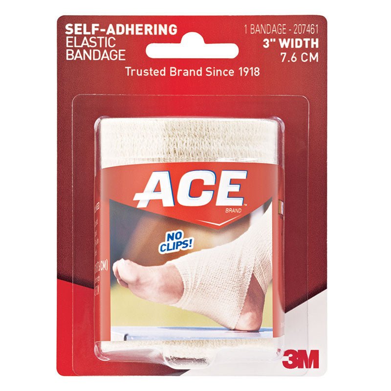 EA/1 - 3M Ace® Self-adhering Bandage 3" x 4-1/5 ft, 1-2/5 yds, Latex-free - Best Buy Medical Supplies