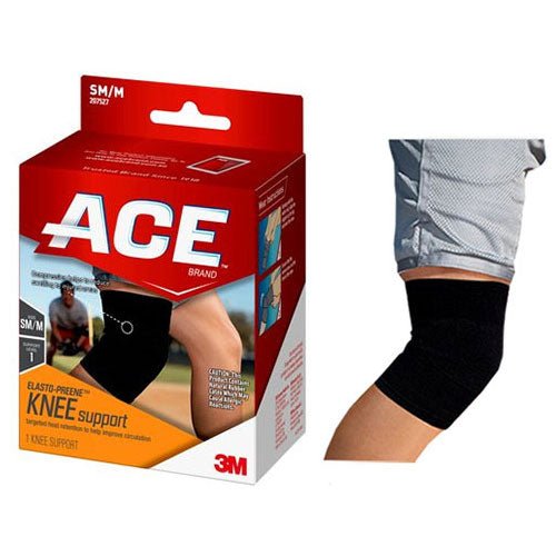 EA/1 - 3M™ ACE™ Elasto-Preene™ Knee Brace, Small/Medium (11" to 15"), Black - Best Buy Medical Supplies