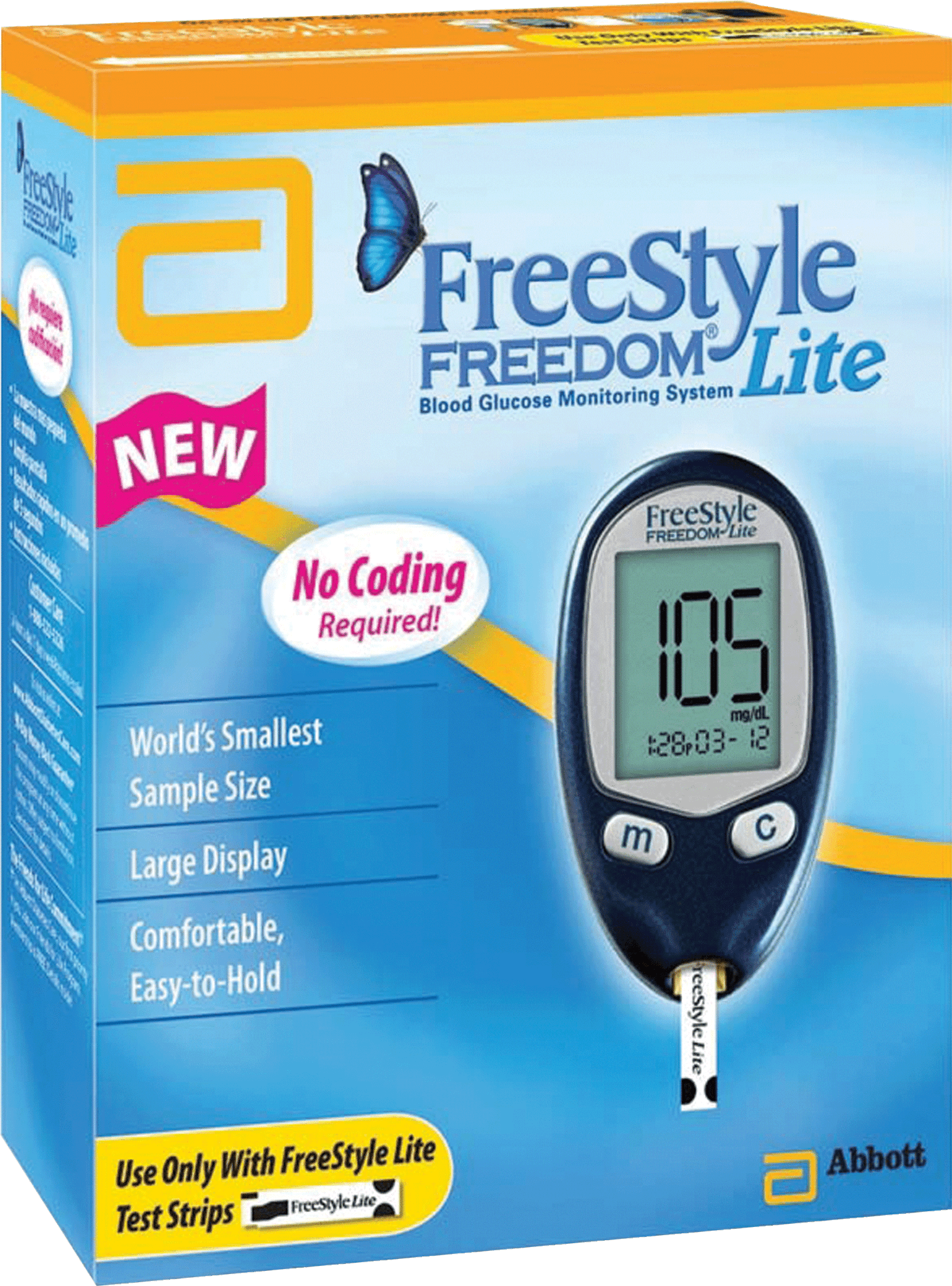 EA/1 - Abbott Laboratories Inc FreeStyle Freedom Lite&reg; Blood Glucose Monitoring System, Results in Just 5 sec - Best Buy Medical Supplies