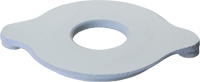 EA/1 - All-Flexible Petite Flat Mounting Ring 5/8" Opening, 3-3/4" x 2-7/8", Green Neoprene Rubber - Best Buy Medical Supplies