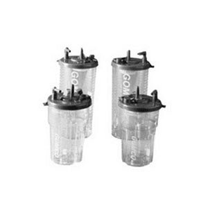 EA/1 - Allied Healthcare Inc Disposable Suction Canister with Stem Inlet & Hydro-Filter 1100mL, For use with Gomco Portable/Mobile Aspirator, Constant & Intermittend Pump, Vacuum/Pressure Pump Model - Best Buy Medical Supplies