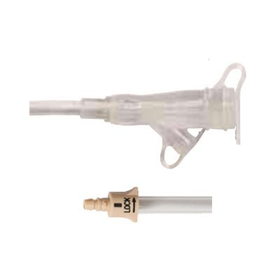 EA/1 - AMT Mini ONE® Balloon Button Feed Set Bolus Straight Connector, with Clear Y-Port Adapter, 12" - Best Buy Medical Supplies