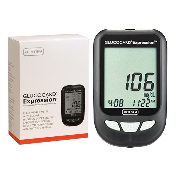 EA/1 - Arkray Glucocard&reg; Expression&trade; Blood Glucose Meter Kit, 93mm x 58mm x 20.5mm - Best Buy Medical Supplies