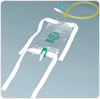 EA/1 - Bard Dispoz-A-Bag® Leg Bag with Flip-Flo™ Valve, Sterile, Fabric Leg Straps, 18" Extension Tubing 32 oz - Best Buy Medical Supplies