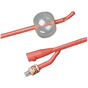 EA/1 - Bardex® I.C. Infection Control Tiemann 2-Way Foley Catheter, Silver Hydrogel Coated, 16Fr 30cc Balloon Capacity - Best Buy Medical Supplies