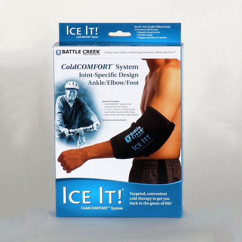 EA/1 - Battle Creek Ice It!® ColdComfort™ Ankle/Elbow/Foot System, 10.5" X 13" - Best Buy Medical Supplies