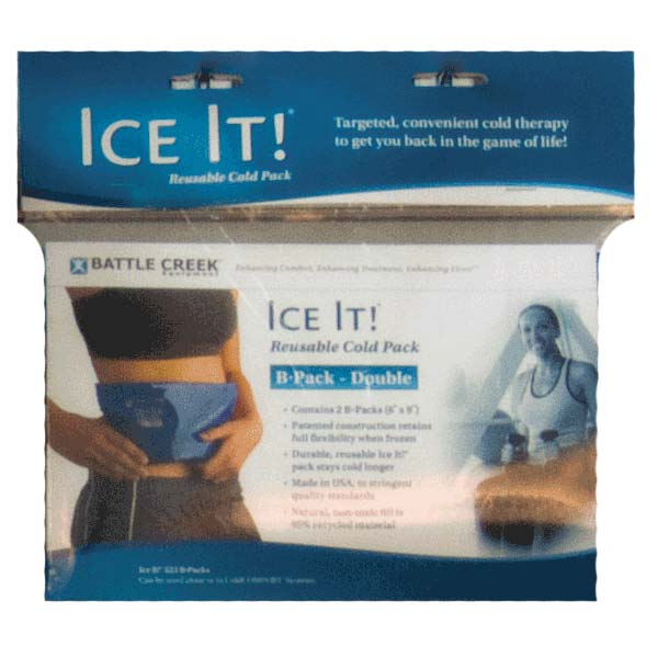 EA/1 - Battle Creek Ice It!® ColdComfort™ Cold Therapy Refill - B-Pack Double 6" x 9" Vinyl - Best Buy Medical Supplies