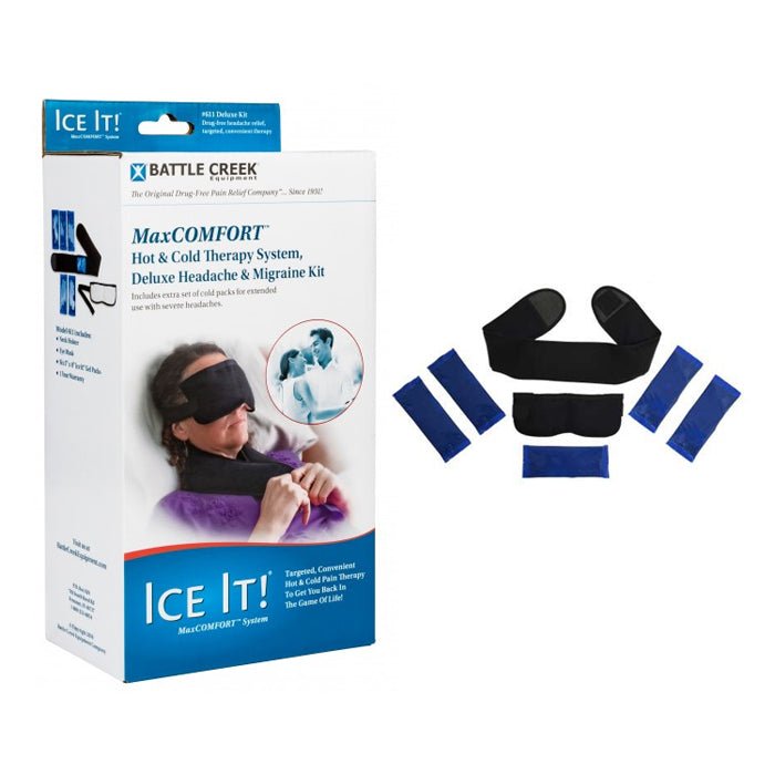 EA/1 - Battle Creek MaxCOMFORT™ Deluxe Headache and Migraine Kit, Hot and Cold Therapy System - Best Buy Medical Supplies