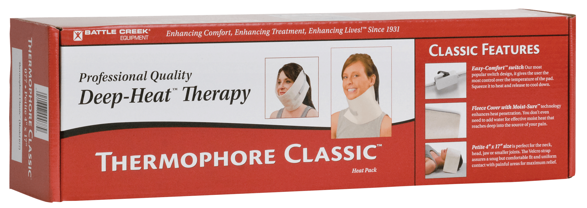 EA/1 - Battle Creek Thermophore® MaxHeat™ Moist Heat, 4" x 17" Petite - Best Buy Medical Supplies