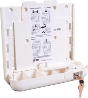 EA/1 - BD Guardian Locking Wall Bracket for 5.4 qt Sharps Container, 9-1/2" x 9-1/2" x 4-1/4", Pearl, Latex-Free - Best Buy Medical Supplies