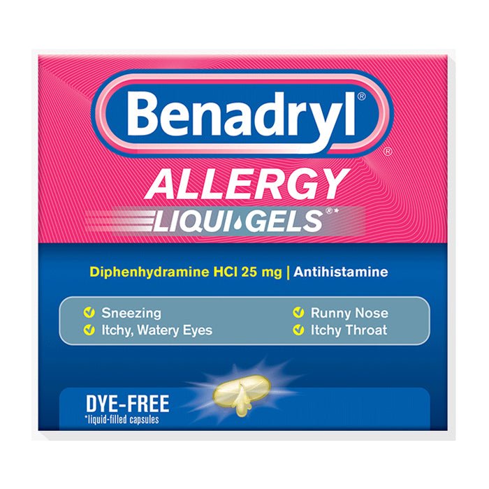 EA/1 - Benadryl Dye-Free Allergy Relief, Liqui-gels, 24 capsules - Best Buy Medical Supplies