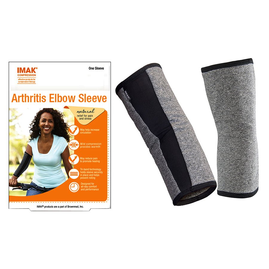 EA/1 - Brownmed Imak® Compression Arthritis Elbow Sleeve, Small, 8" to 11" Arm Circumference - Best Buy Medical Supplies