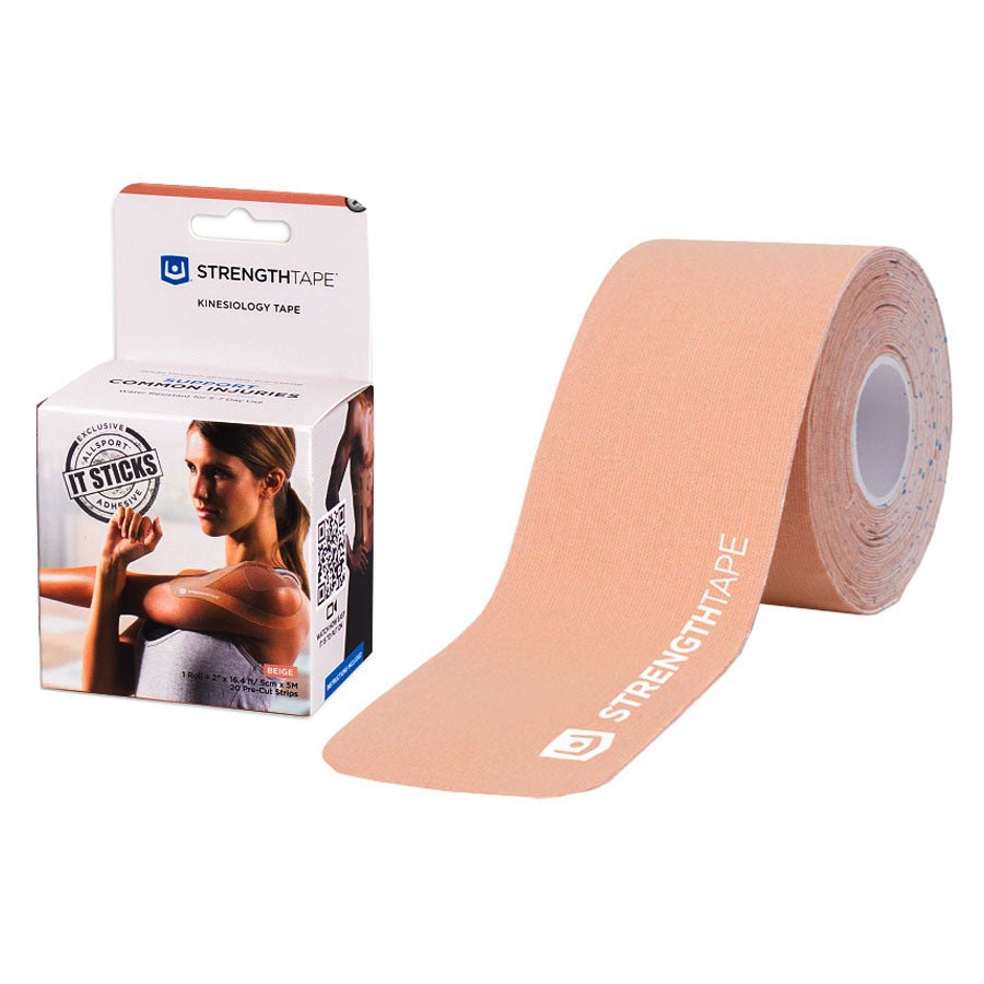 EA/1 - Carex StrengthTape® Kinesiology Tape, 5M Precut Roll, 2" x 16' 4" Beige - Best Buy Medical Supplies