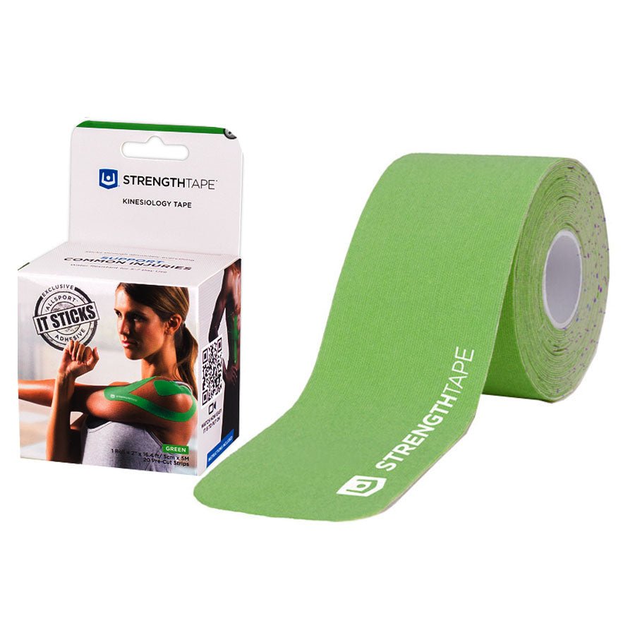 EA/1 - Carex StrengthTape® Kinesiology Tape, 5M Precut Roll, 2" x 16' 4" Green - Best Buy Medical Supplies