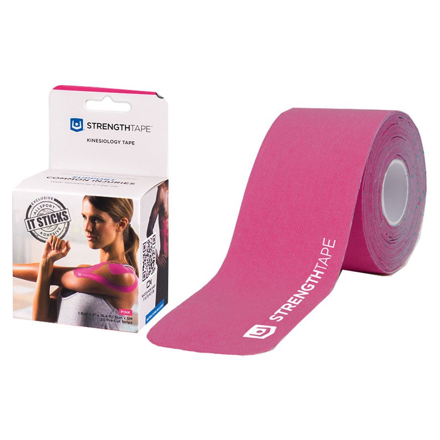 EA/1 - Carex StrengthTape® Kinesiology Tape, 5M Precut Roll, 2" x 16' 4" Pink - Best Buy Medical Supplies