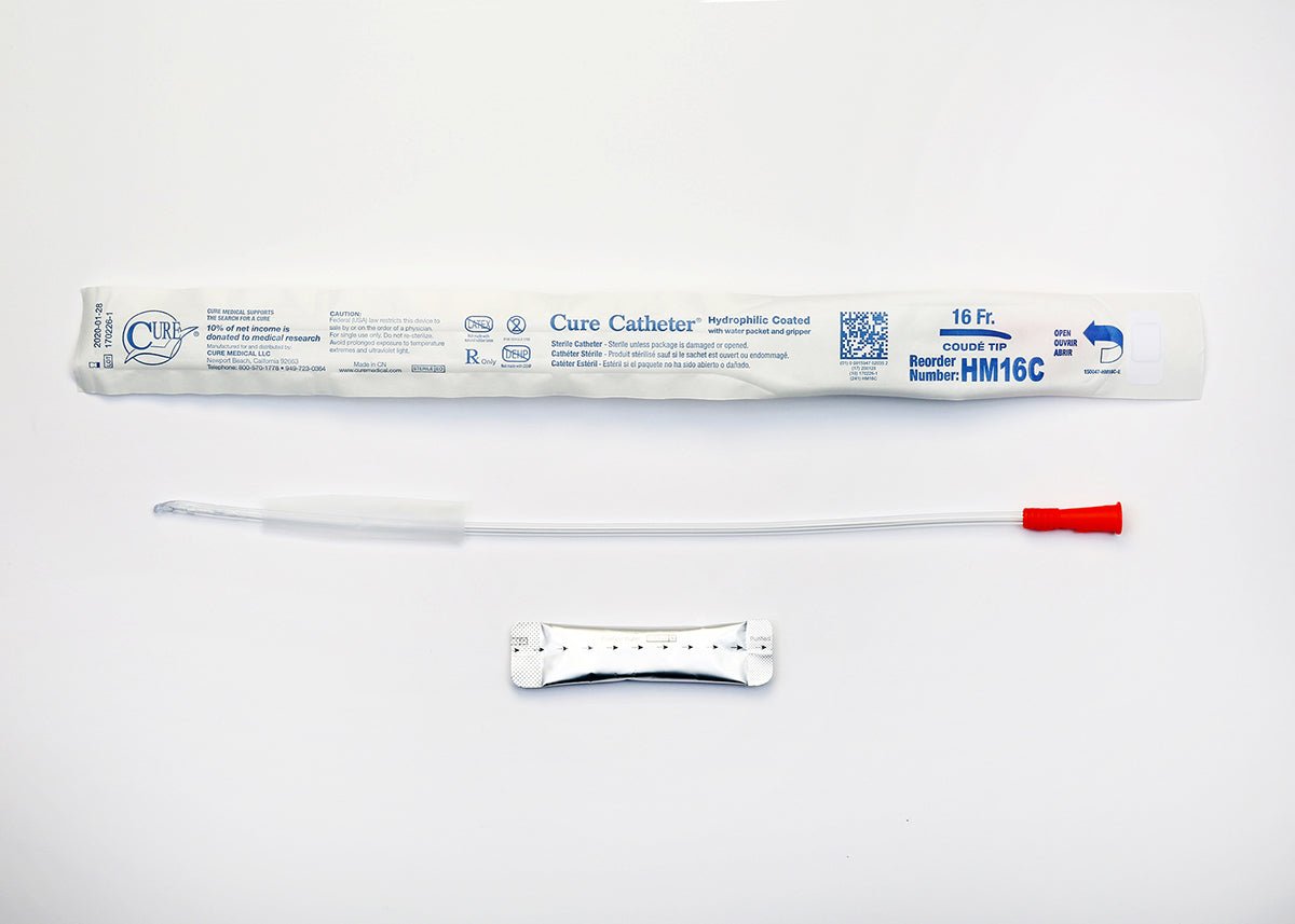 EA/1 - Cure Hydrophilic Coude Catheter 16Fr 16" - Best Buy Medical Supplies