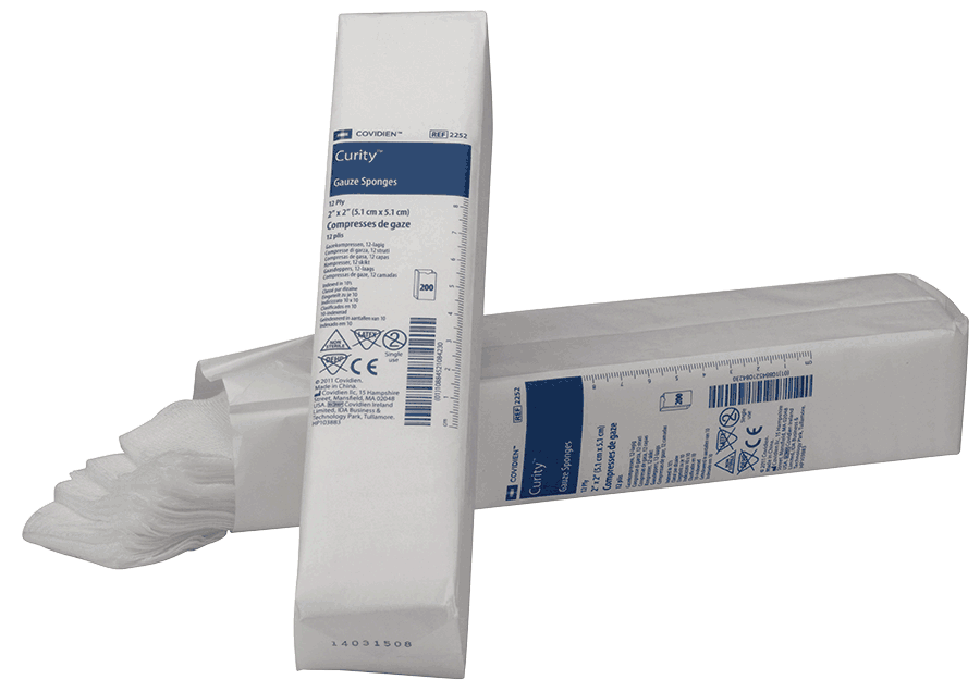 EA/1 - Curity™ Sterile Gauze Sponge, 12-Ply, U.S.P Type VII, 4" x 8" - Best Buy Medical Supplies