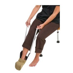 EA/1 - Deluxe Sock Aid with 29" Straps, White - Best Buy Medical Supplies