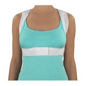 EA/1 - DMI Posture Corrector Braces Large 42" to 44", Washable, Unisex, Latex-free, White - Best Buy Medical Supplies