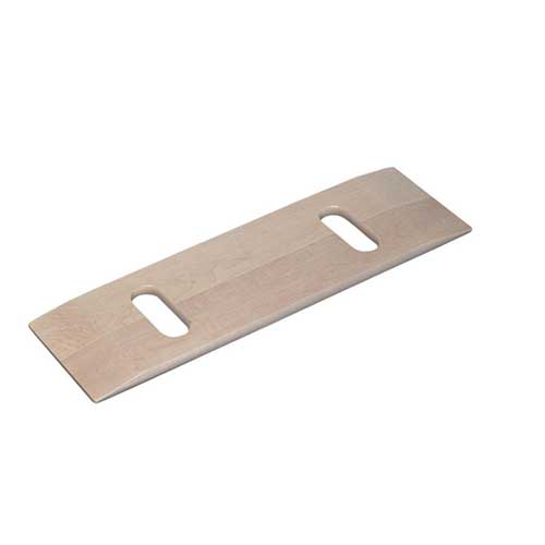 EA/1 - DMI Wood Transfer Board with Two Cut-Outs 8" x 24", Weight capacity 440 lb, Solid 3/4" Maple Plywood - Best Buy Medical Supplies