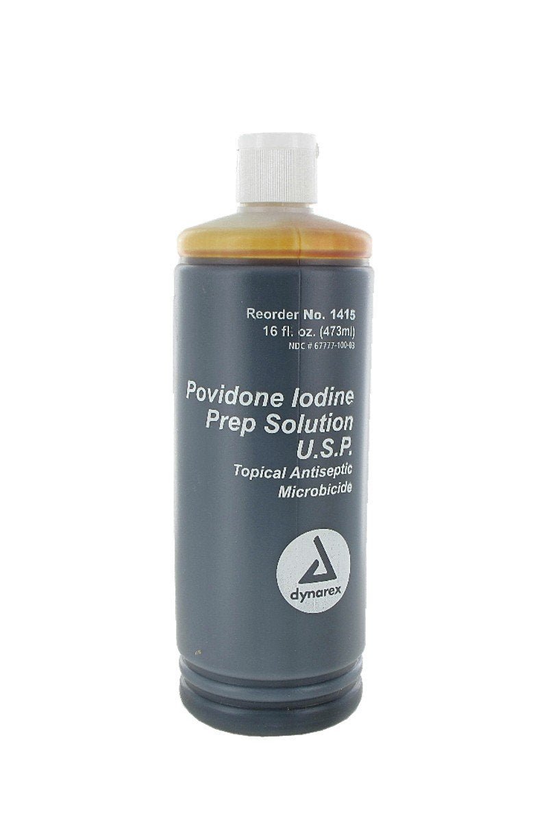 EA/1 - Dynarex Povidone Iodine Prep Solution 16Oz - Best Buy Medical Supplies