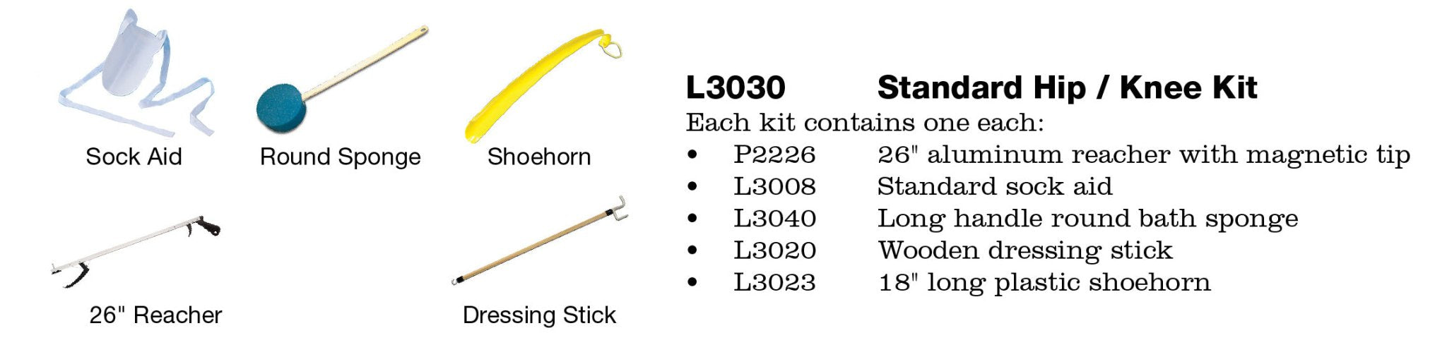 EA/1 - Essential Medical Supply Economy Hip/Knee Kit - Best Buy Medical Supplies