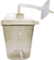 EA/1 - EVO Medical Solutions 800cc Canister Collection Kit, Contains: 5/16" x 1/2" x 3.5" Tubing, Right Angle Connector, 5/16" x 1/2" x 7" Tubing, Canister Lid and Jar, Hydrophobic Filter, 3/16" x 6' Tubing - Best Buy Medical Supplies