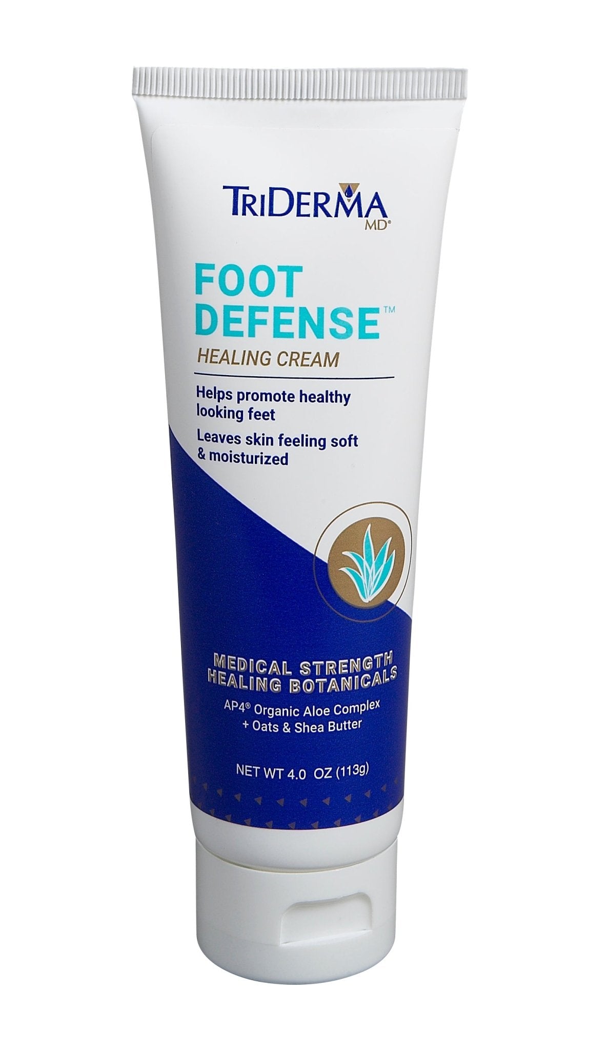 EA/1 - Genuine Virgin Aloe TriDerma® Diabetic Foot Defense™ Healing Cream, Fragrance-Free, Non-Greasy 4.2 oz - Best Buy Medical Supplies