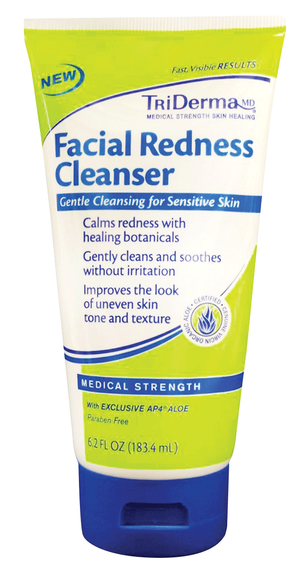 EA/1 - Genuine Virgin Aloe TriDerma® Facial Redness Cleanser™ Cream 6.2 oz, Non-Comedogenic, 6.2 - Best Buy Medical Supplies