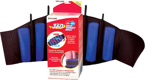 EA/1 - Health Enterprises 360° Cold Therapy Back Brace, Black, 26" to 50" Waist Size - Best Buy Medical Supplies