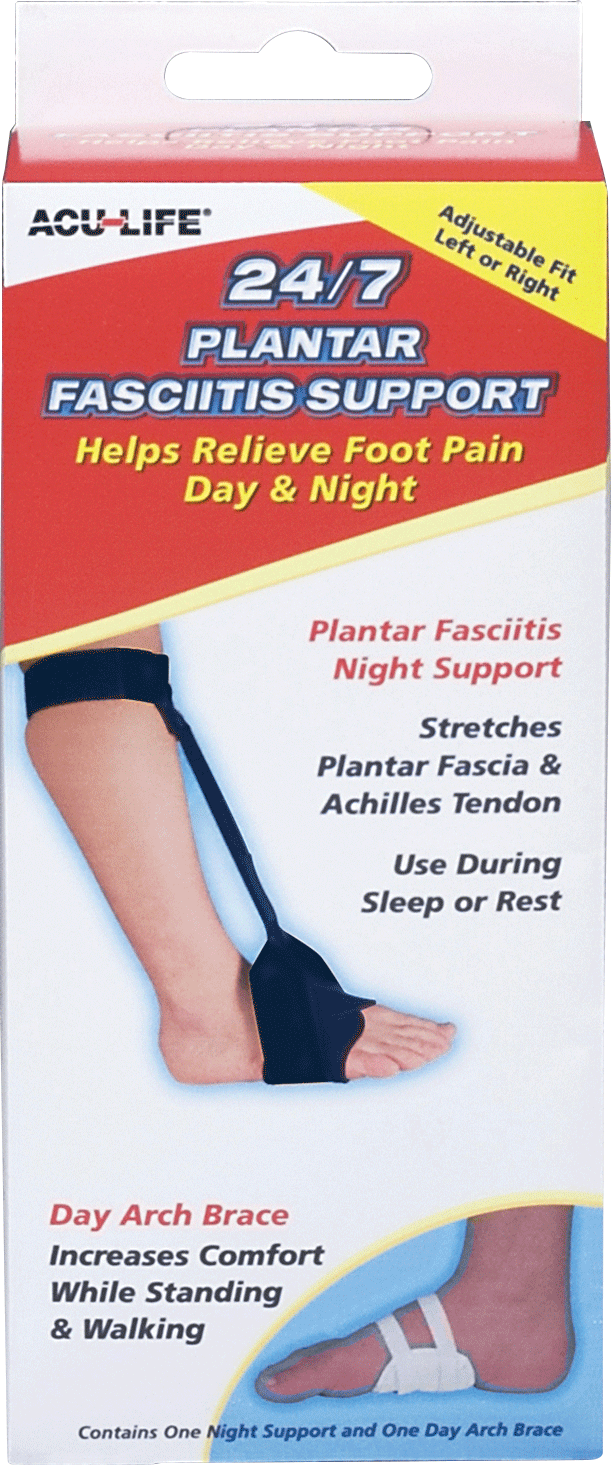 EA/1 - Health Enterprises Acu-Life® 24/7 Plantar Fasciitis, Used as a Night Splint and Day Arch Brace - Best Buy Medical Supplies